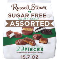 Russell Stover Dark Chocolate & Chocolate Candies, Sugar Free, Assorted, 29 Each
