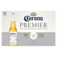 Corona Beer, Light, Premium, 18 Each