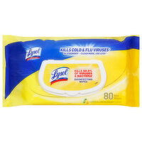 Lysol Disinfecting Wipes, Lemon & Lime Blossom Scent, 80 Each