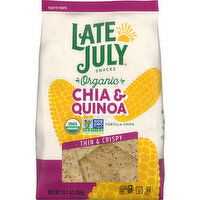 LATE JULY® Snacks Chia & Quinoa Tortilla Chips, 10.1 Ounce