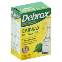 Debrox Earwax Removal Kit, Drops, 1 Each