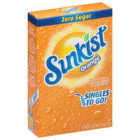 Sunkist Singles to Go! Drink Mix, Zero Sugar, Orange, 6 Each