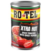 Ro-Tel Tomatoes, with Ghost Peppers, Diced, Xtra Hot, 10 Ounce