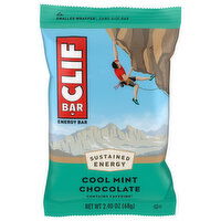 CLIF BAR - Cool Mint Chocolate with Caffeine - Made with Organic Oats - Energy Bars - Non-GMO - Plant Based Protein Bars (1 Count), 2.4 Ounce