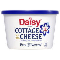 Daisy Pure & Natural Cottage Cheese, Small Curd, 4% Milkfat Minimum, 16 Ounce