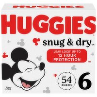 Huggies Snug & Dry Diapers, Disney Baby, 6 (Over 35 lb), 54 Each