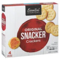 Essential Everyday Crackers, Snacker, Original, Stay Fresh Packs, 4 Each