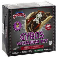 Devanco Foods Sandwich Kit, Gyros, 1 Each