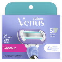 Venus Deluxe Smooth Swirl Women's Razor Blade Refills, 4 Each