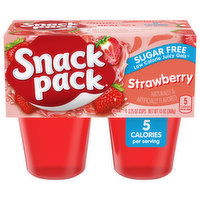 Snack Pack Juicy Gels, Sugar Free, Strawberry, 4 Each