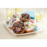 Cub Bakery Assorted Iced Cake Donuts With Sprinkles, 4 White, 4 Chocolate, 1 Each