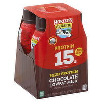 Horizon Organic Milk, Lowfat, Chocolate, 4 Each