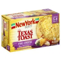 New York Bakery Texas Toast, The Original, Five Cheese, 8 Each