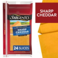 SARGENTO Sargento® Sliced Sharp Natural Cheddar Cheese, 24 slices, 16.35 Ounce