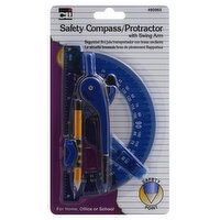 CLi Compass/Protractor, Safety, with Swing Arm, 1 Each