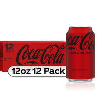 Coca-Cola Zero Sugar Diet Soda Soft Drink, 12 fl oz, 12 Ct, 12 Each