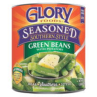 Glory Green Beans, Seasoned, Southern Style, 29 Ounce