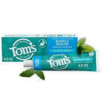 Tom's of Maine NaN Toothpaste, Anticavity, Clean Mint, 4 Ounce