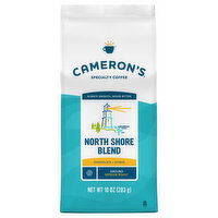 Cameron's Coffee, Ground, Medium Roast, North Shore Blend, 10 Ounce