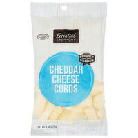 Essential Everyday Cheese Curds, Cheddar, 8 Ounce