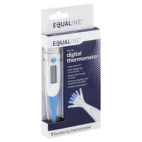 Equaline Thermometer, Digital, Flex-Tip, 1 Each