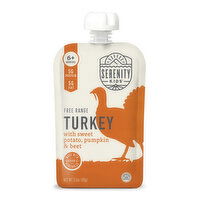 Serenity Kids Free Range Turkey with Organic Sweet Potato, Pumpkin, & Beet, 3.5 Ounce