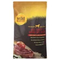 Wild Harvest Dog Food, Beef, Barley & Brown Rice Recipe, 14 Pound