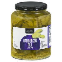 Essential Everyday Hamburger Dill, Chips, 32 Ounce