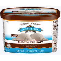 Cedar Crest Chocolate Malt Ice Cream, 48 Ounce