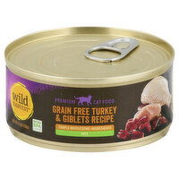 Wild Harvest Cat Food, Premium, Pate, Grain Free, Turkey & Giblets Recipe, 5.5 Ounce