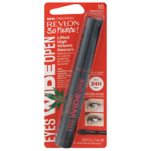 Revlon So Fierce! Mascara, Black Brown 103, Eyes Wide Open