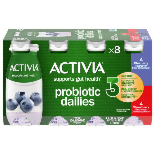 Activia Low Fat Blueberry/Strawberry Yogurt Drink