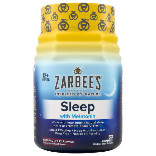 Zarbee's Sleep, Gummies, Natural Berry Flavor