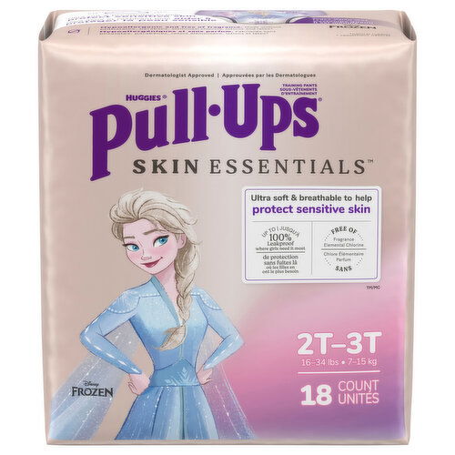 Pull-Ups Skin Essentials Girls Disney Frozen 2T-3T (16-34 lbs) Training Pants