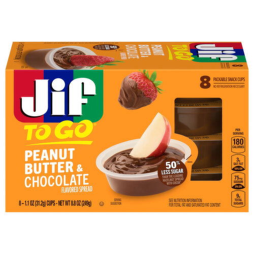 Jif To Go Spread, Peanut Butter & Chocolate