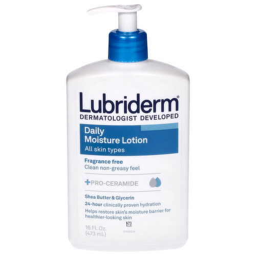 Lubriderm Lotion, Daily Moisture, Fragrance Free
