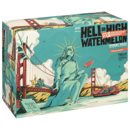 21st Amendment Brewery Beer, Wheat, Hell or High Watermelon