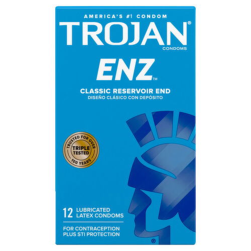 Trojan Classic Reservoir End Lubricated Latex Condoms