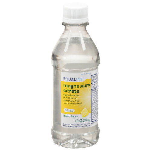 Equaline Magnesium Citrate, Dye Free, Lemon Flavor