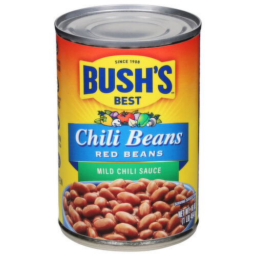 Bush's Best Chili Beans, Mild Chili Sauce, Red Beans