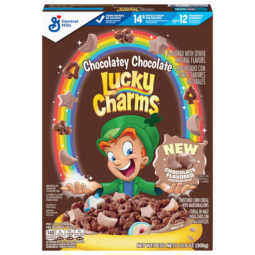 Lucky Charms Cereal, Chocolatey Chocolate Flavored