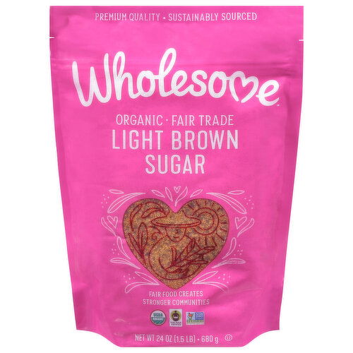 Wholesome Sugar, Organic, Light Brown