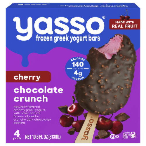 Yasso Greek Chocolate Crunch Cherry Yogurt Bars