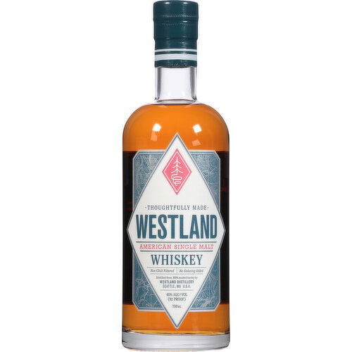 Westland Distillery Whiskey, American Single Malt