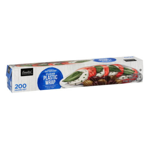 Essential Everyday Plastic Wrap, Clear, 200 Square Feet