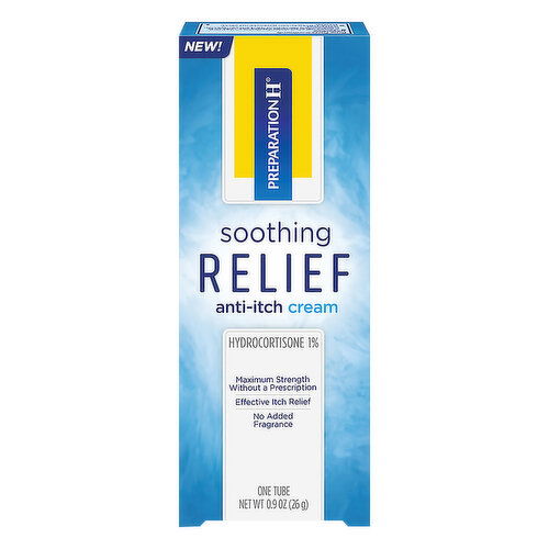 Preparation H Anti-Itch Cream, Soothing Relief