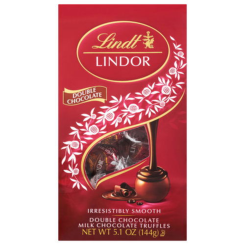 Lindt Lindor Milk Chocolate Truffles, Double Chocolate