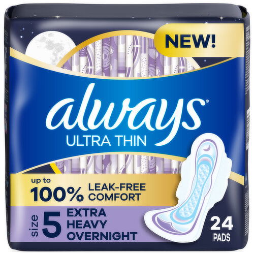 Always Ultra Thin Always Ultra Thin Pads, Size 5, 24 CT