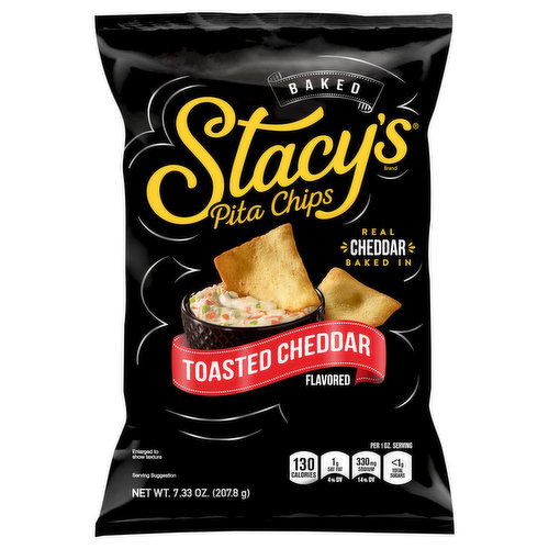 Stacy's Pita Chips, Toasted Cheddar, Baked