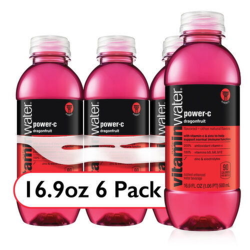 vitaminwater Power-C Electrolyte Enhanced Water W/ Vitamins, Dragonfruit Drinks